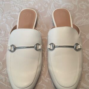 A new day brand  white mules, flats